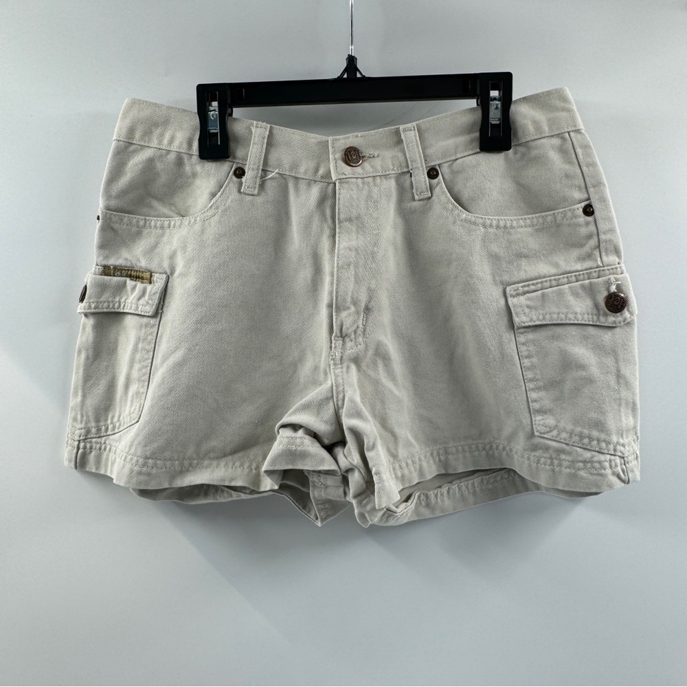 Lee Life Energy & Essence Light Beige Khaki Cargo Shorts | Women’s Size 7